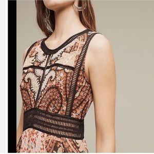EUC RARE Anthropologie Ranna Gill Claudette Paisley maxi dress
